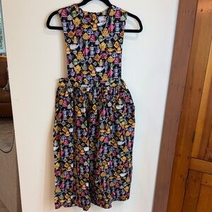 Vintage Kelly's Kids Black Jumper with Multicolored Tea Pots, 12